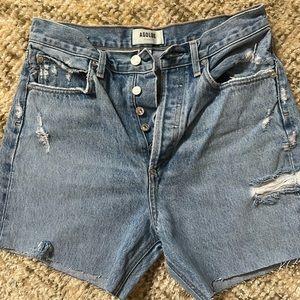 AGOLDE shorts (used to be jeans but cut them)